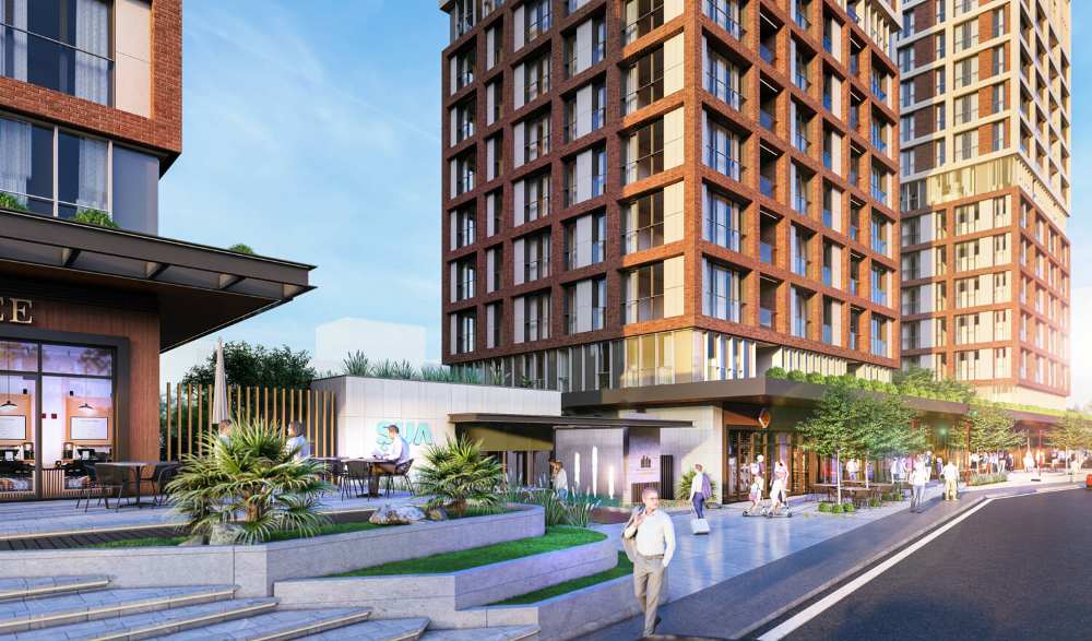 فظای بیرونی مجتمع مسکونی Elite Erenköy در کادیکوی استانبول