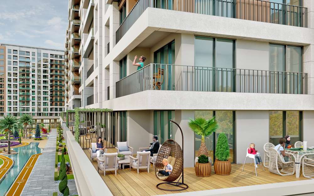 نمای بیرونی بلوکهای پروژه Yaşam Marina بیلیکدوزو استانبول