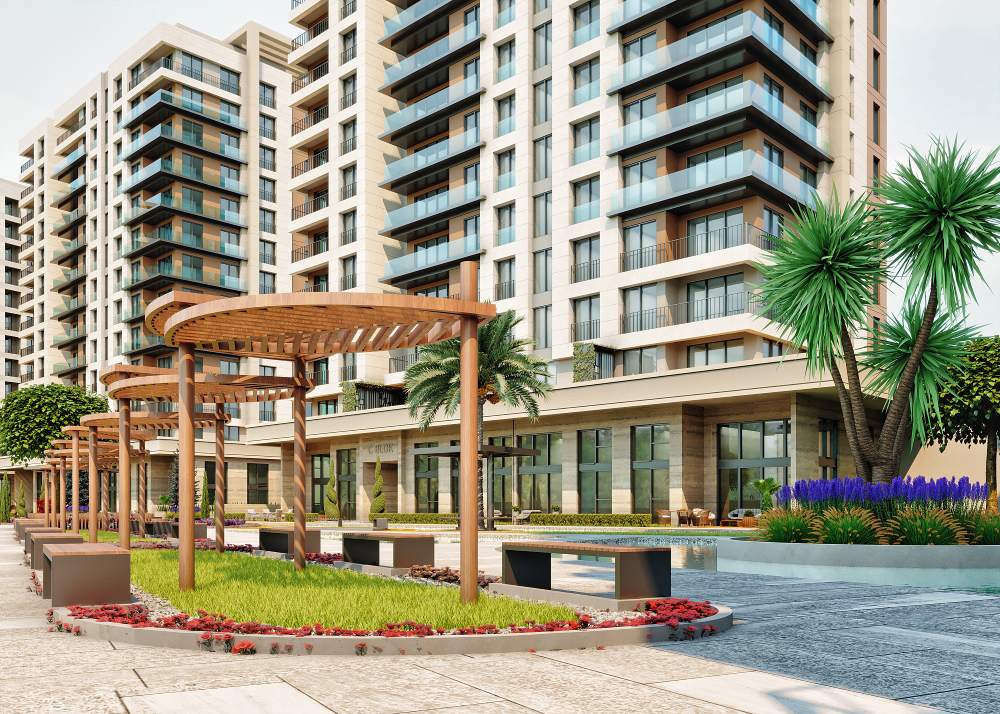 فظای سبز پروژه Yaşam Marina بیلیکدوزو استانبول