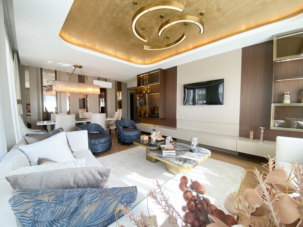 سالن پذیرایی پروژه Yaşam Marina بیلیکدوزو